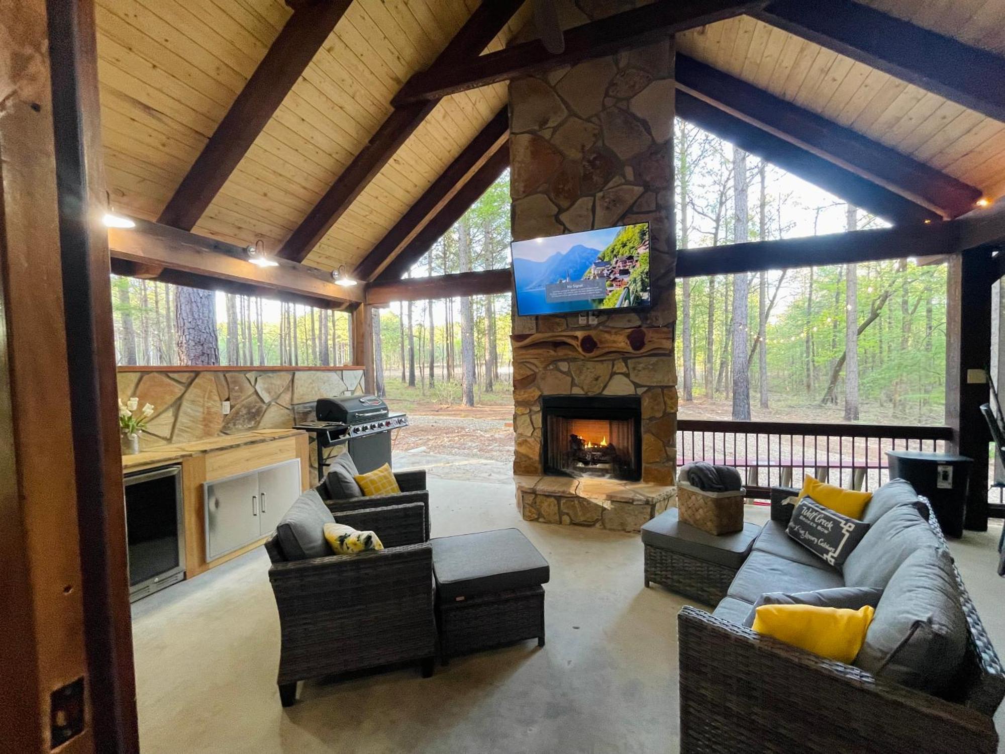 Wolf Creek Luxury Cabin Брокен-Боу Экстерьер фото
