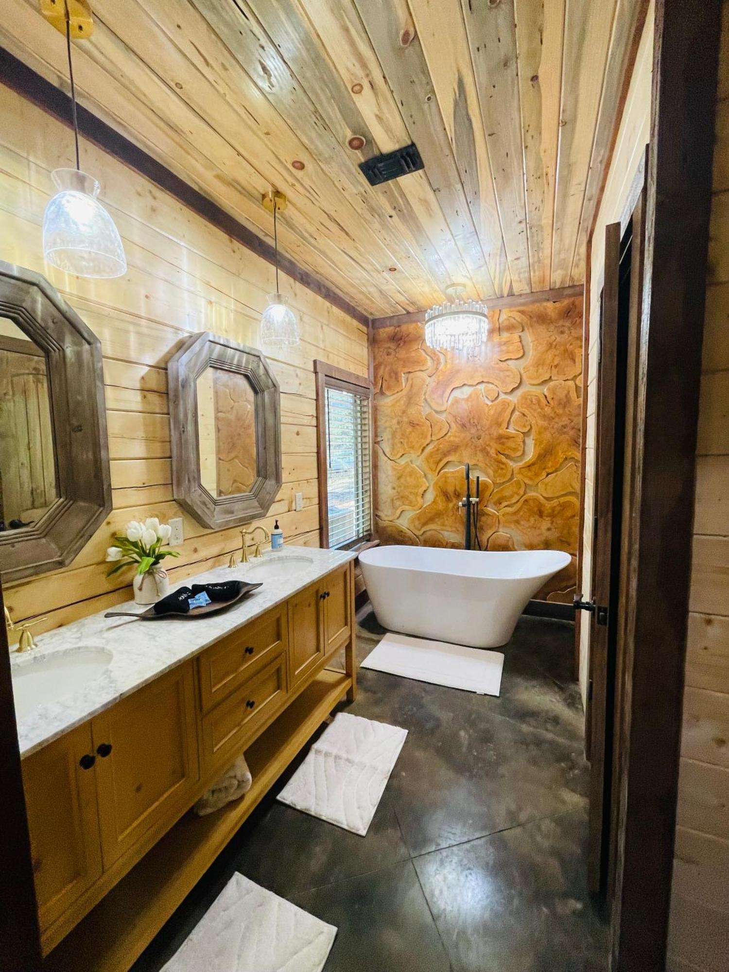 Wolf Creek Luxury Cabin Брокен-Боу Экстерьер фото
